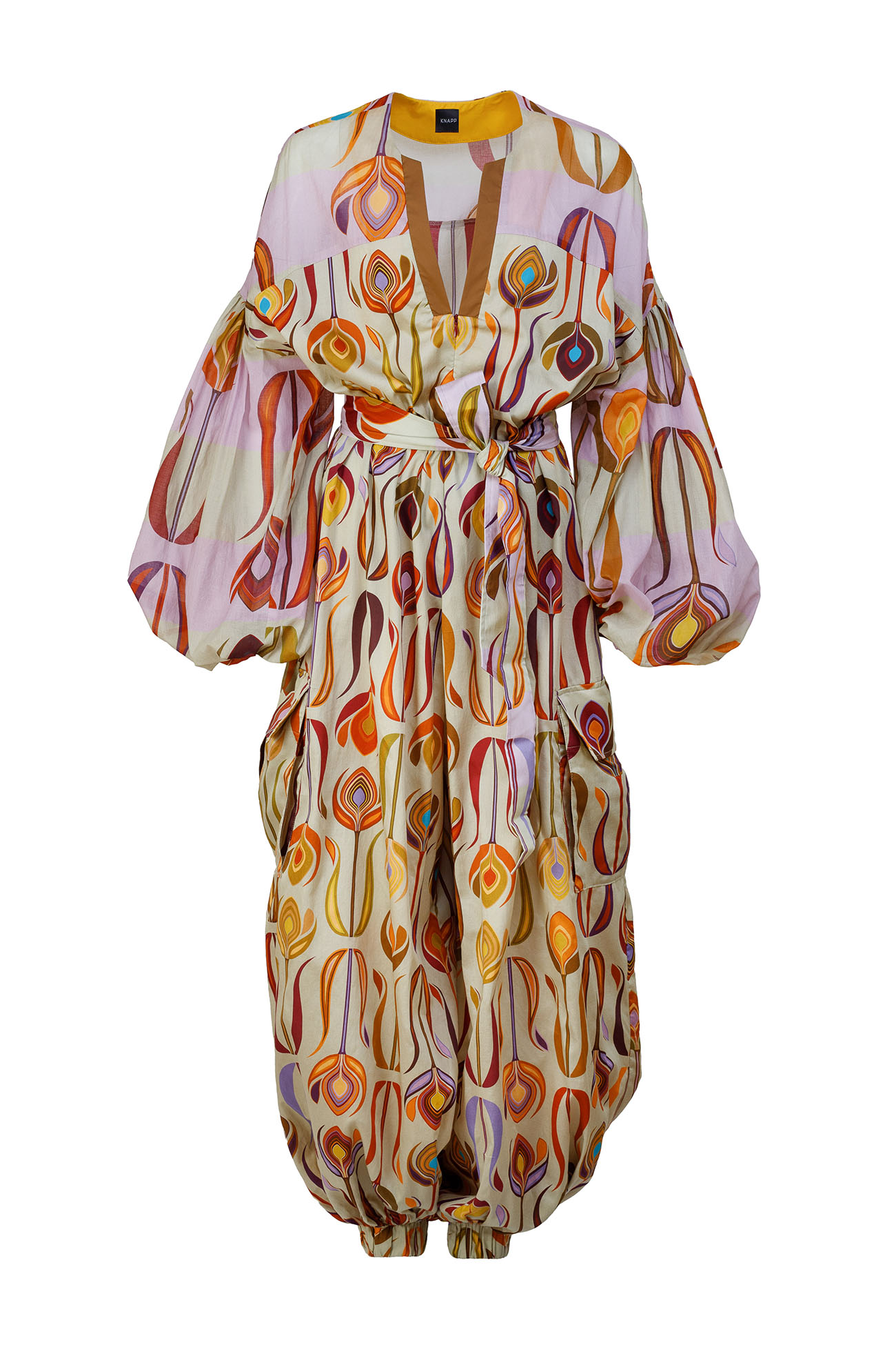 Cotton printed jumpsuit